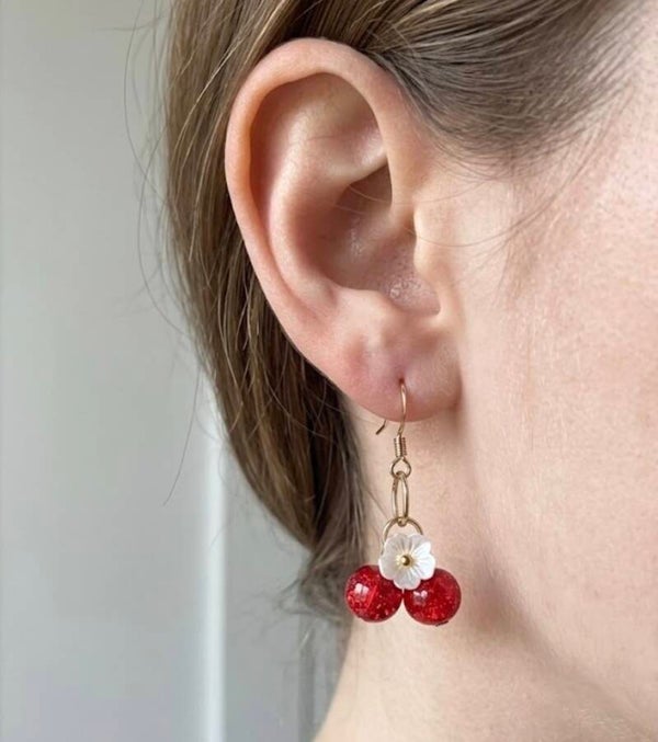 Boucles d’oreilles Cerise