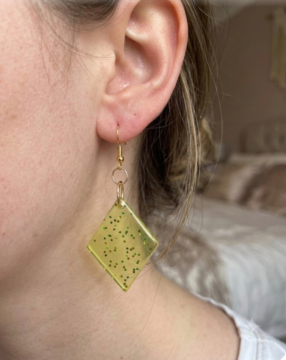 Boucles d’oreilles losange