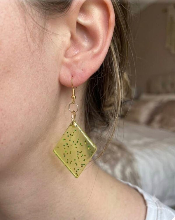 Boucles d’oreilles losange