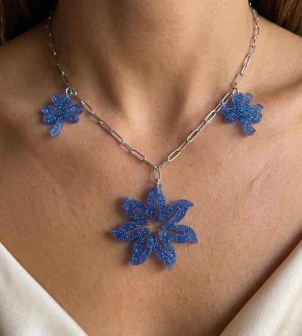 Collier fleur & trefle