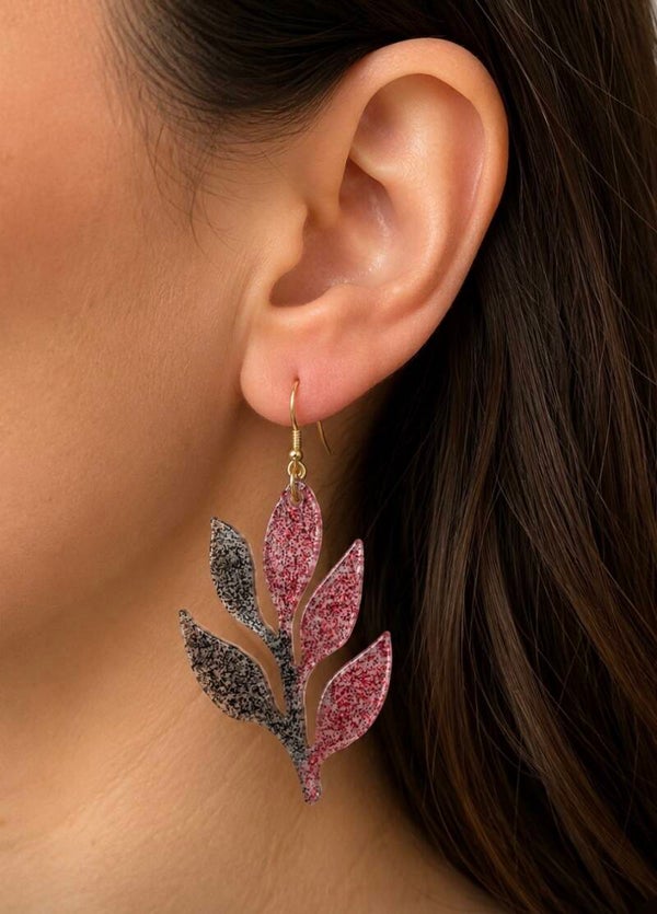 Boucles d’oreilles feuilles
