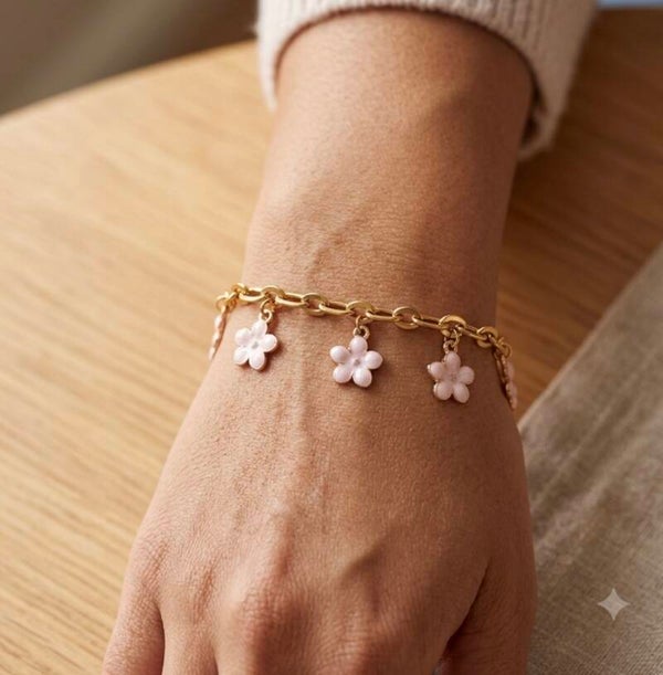 Bracelet fleurs de cerisier