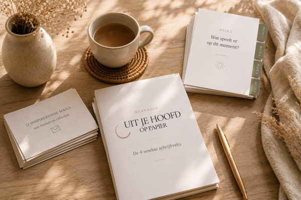 Uit je hoofd op papier | De 4-weekse schrijfreeks voor meer rust in je hoofd