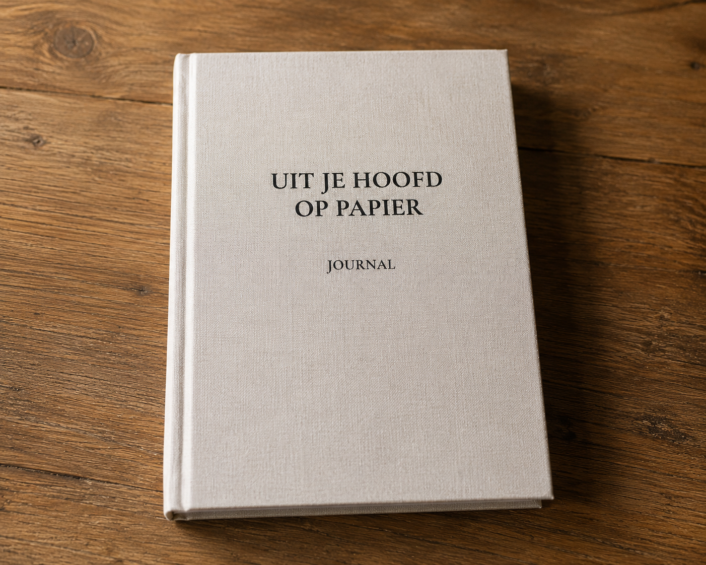 Luxe linnen journal | Uit je hoofd op papier | A5 | 160 grams papier