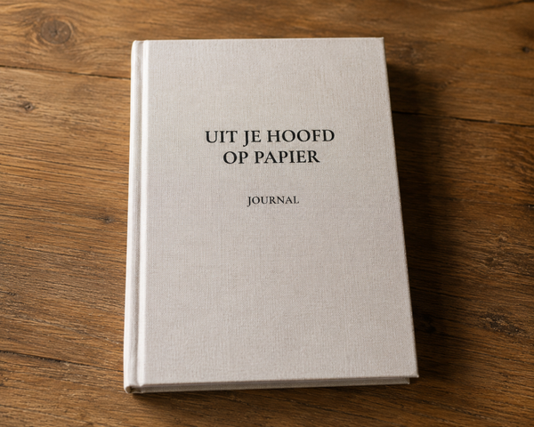 Luxe linnen journal | Uit je hoofd op papier | A5 | 160 grams papier