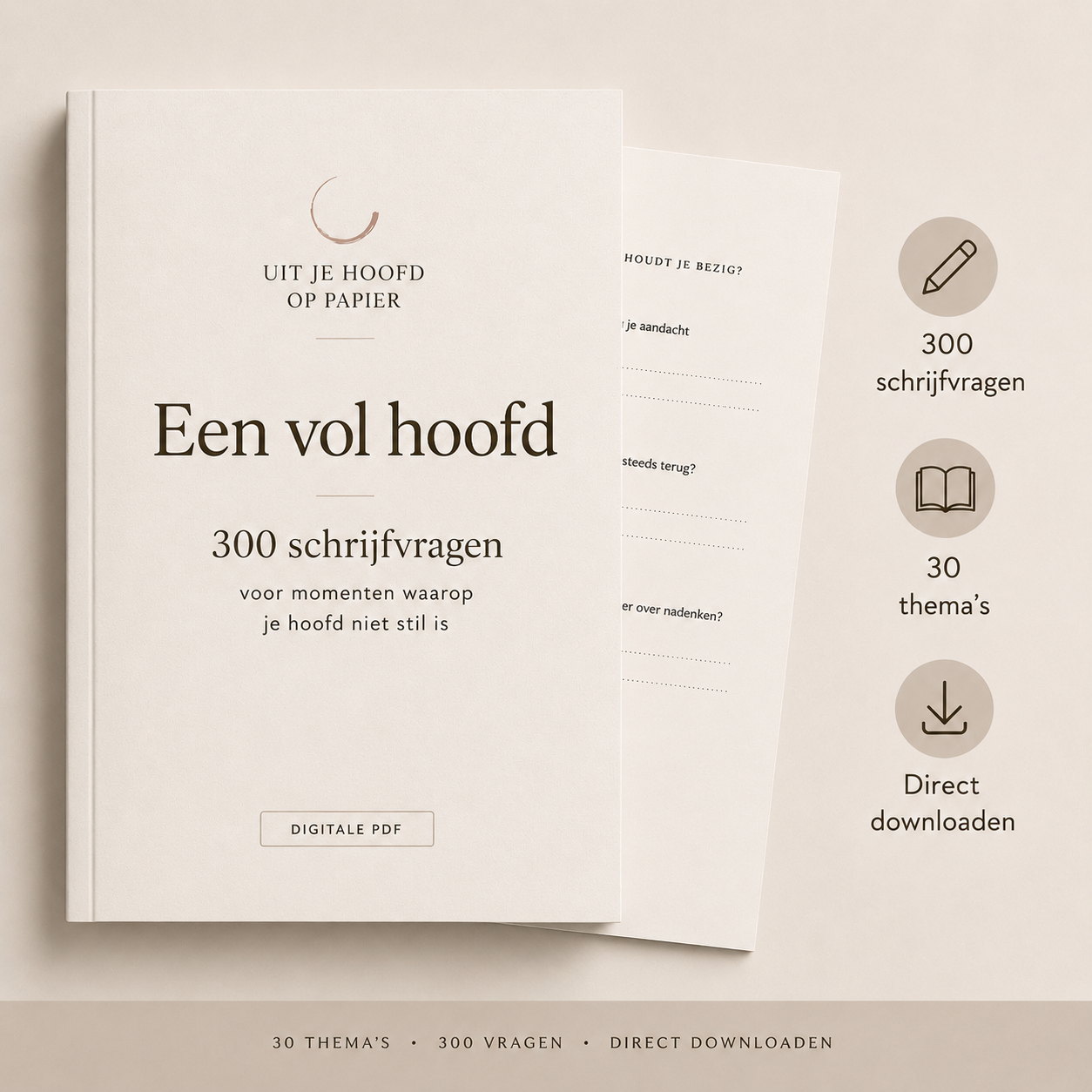Een vol hoofd – 300 reflectievragen