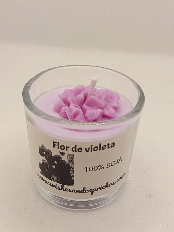 Velita flor de violeta
