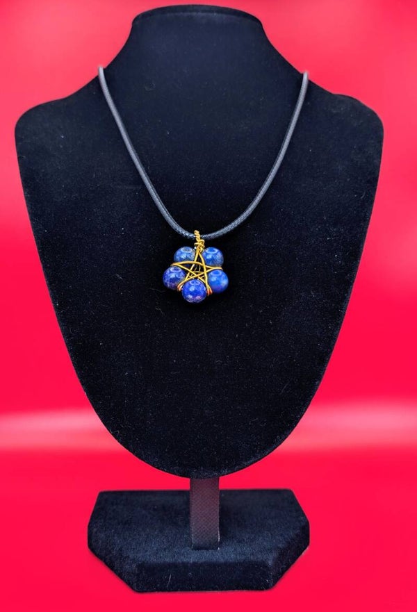 Pendentif cuivre, Lapis lazuli