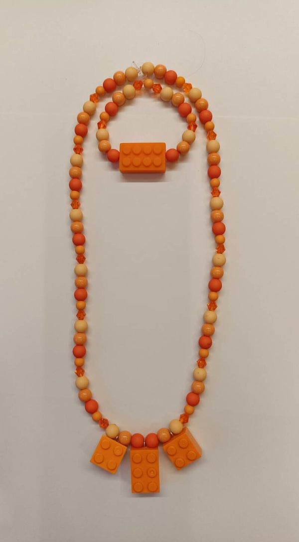 Ketting armband set legostenen