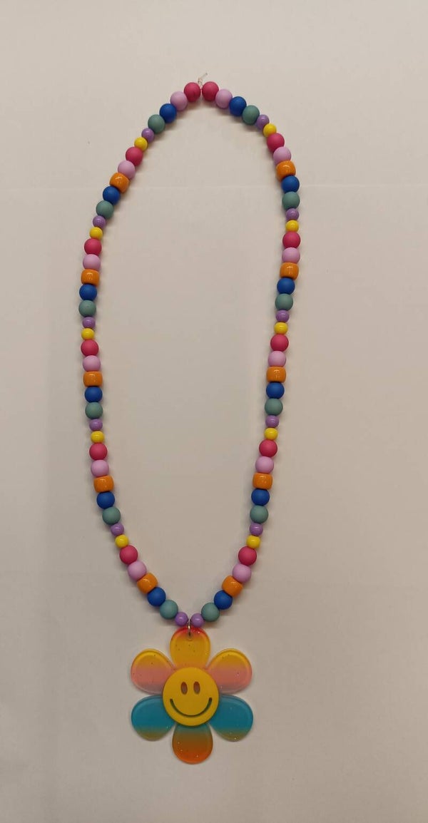 Ketting bloem multi kleur