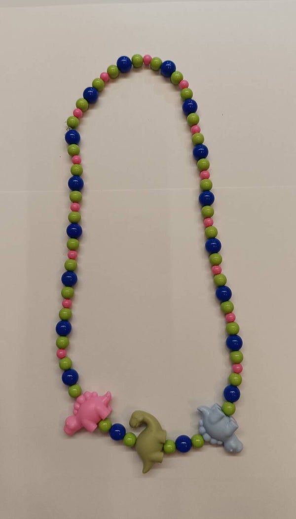 Ketting dino roze groen