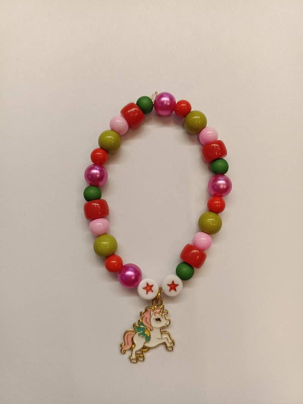 Armband eenhoorn wit ster