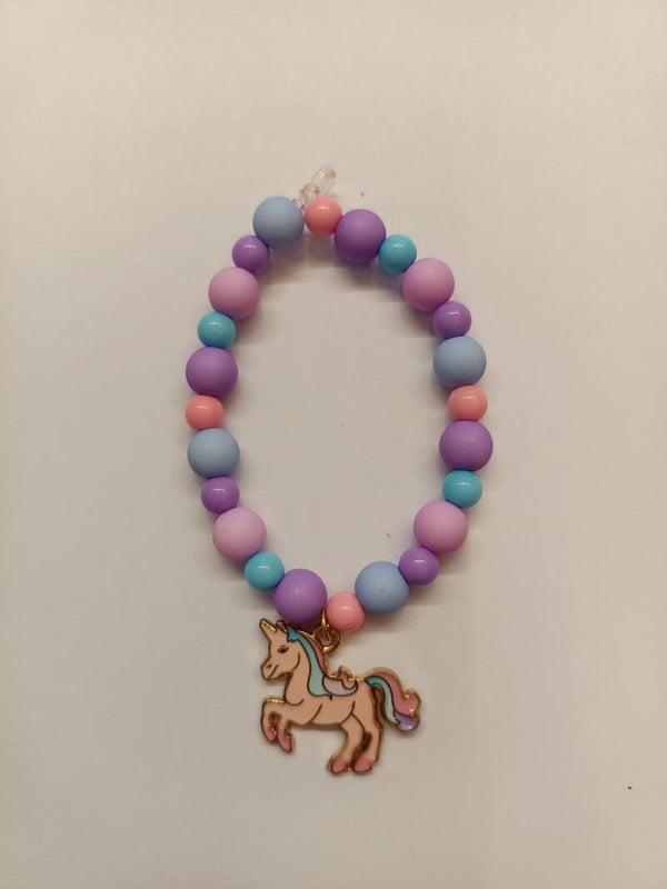 Armband eenhoorn paars