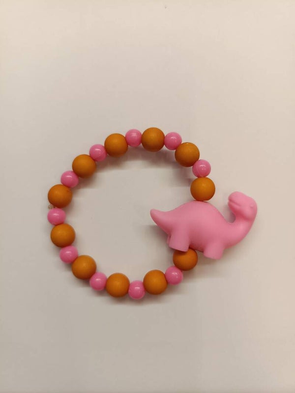 Armband dino roze
