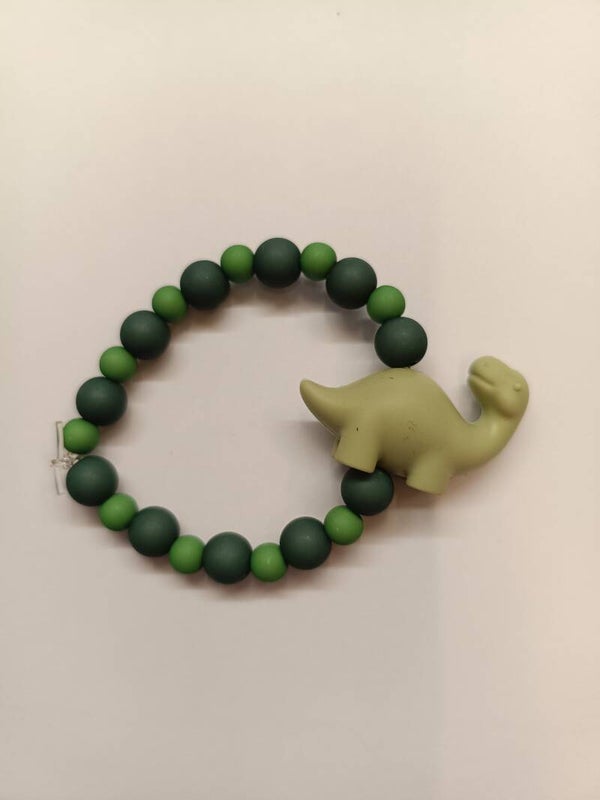 Armband dino donker groen