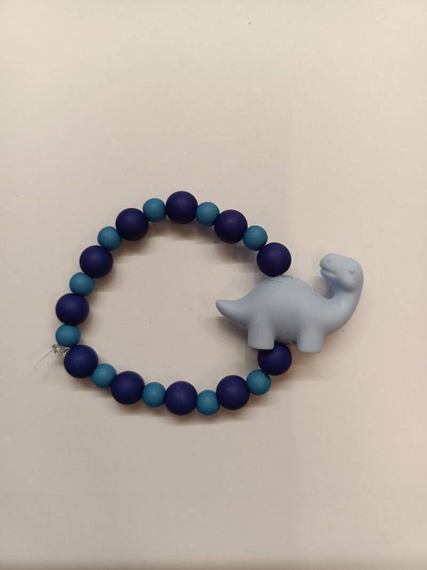 Armband dino blauw