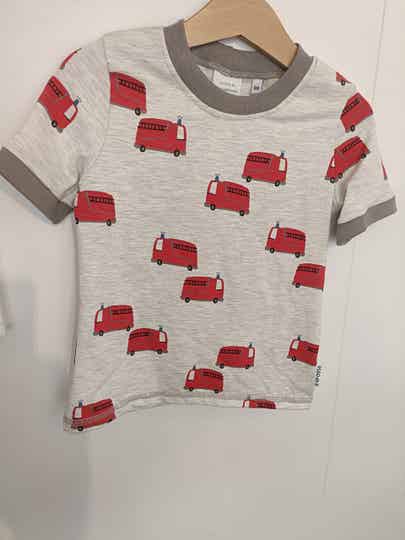 T-shirt brandweer auto