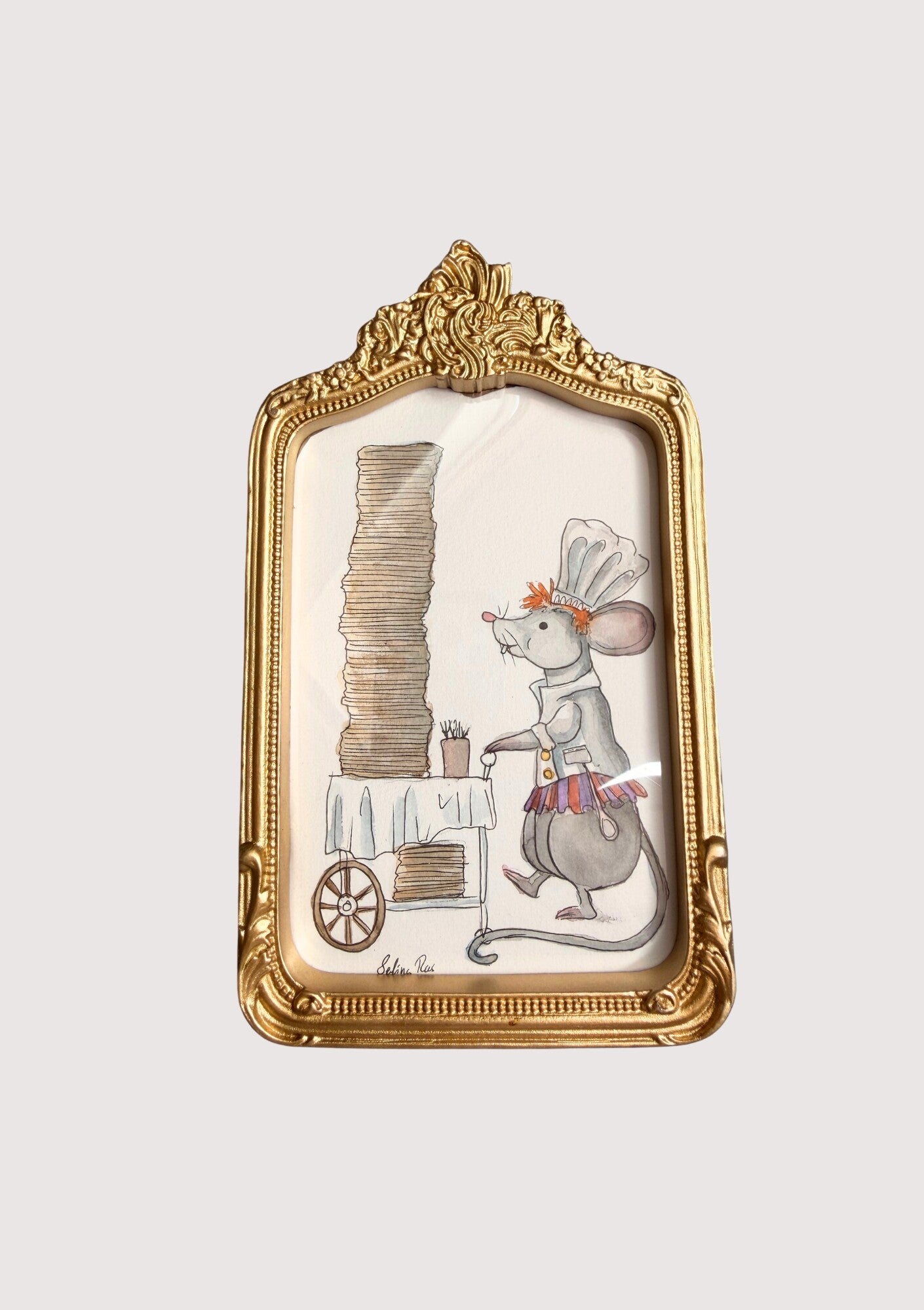 Handgetekende Illustratie – Anton Pieck Muisje