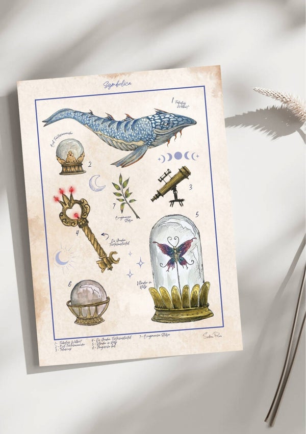 Illustratieprint Symbolica