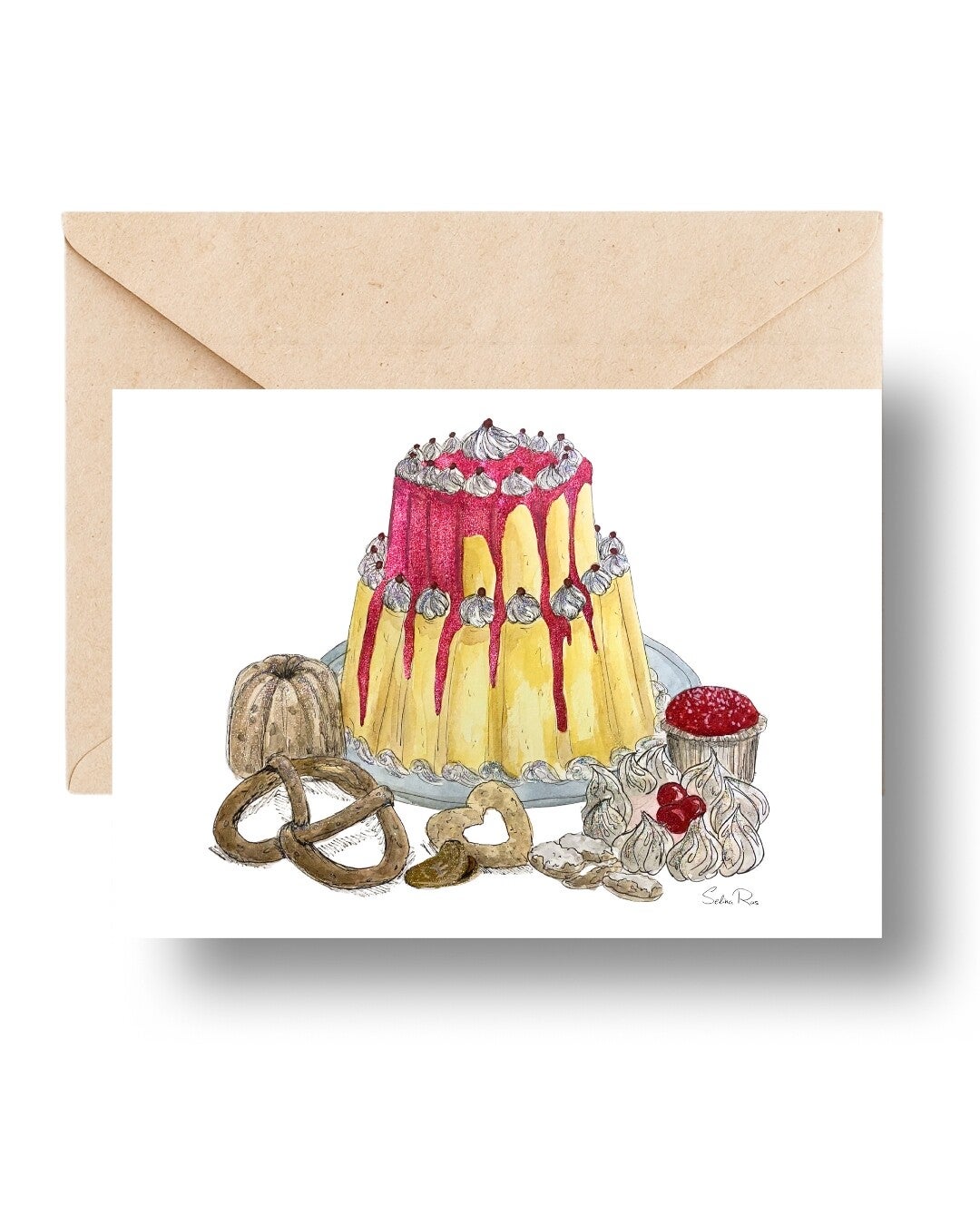 Ansichtkaart A6 Zoete hap Deluxe