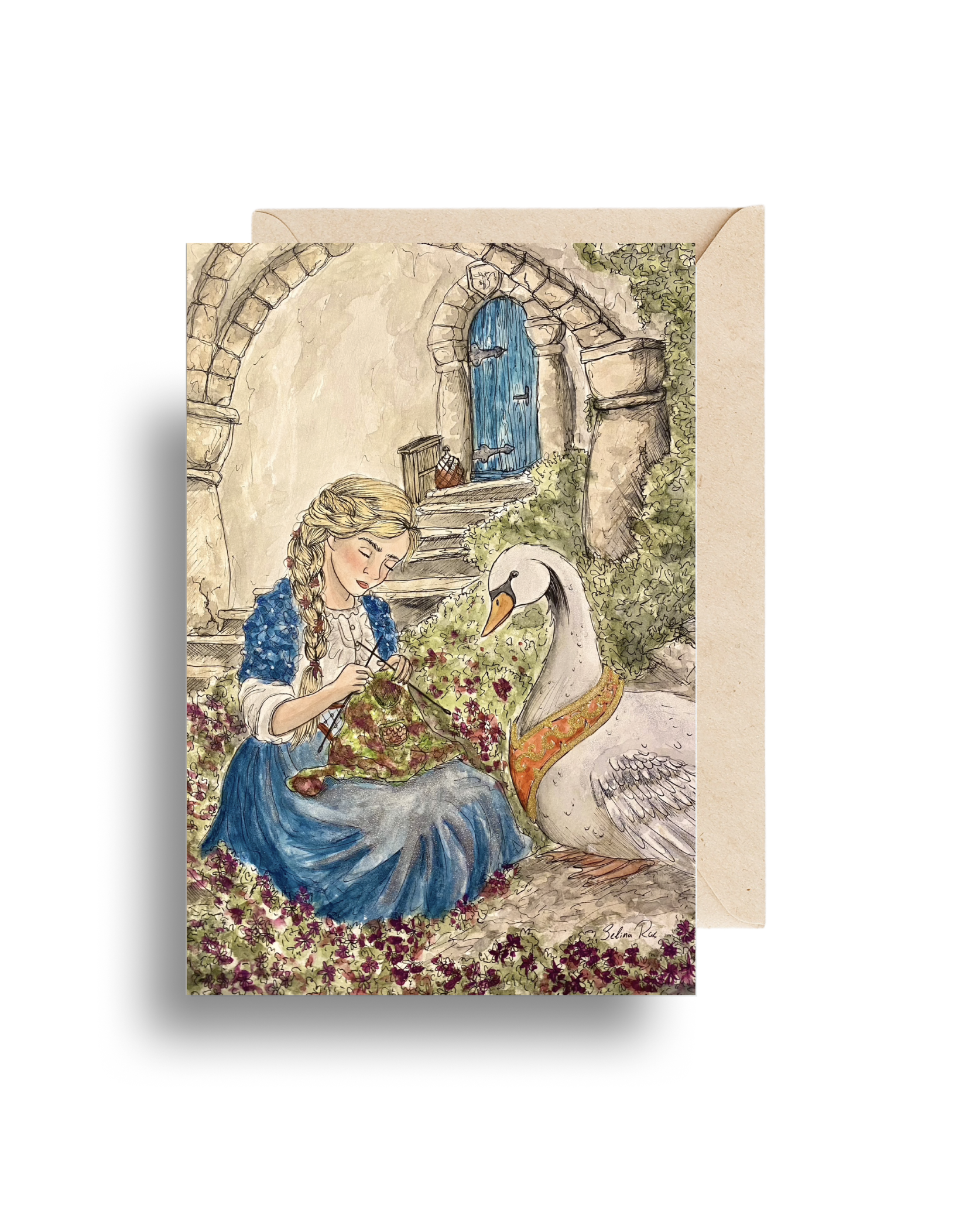 Kaart De Zes Zwanen 10x15