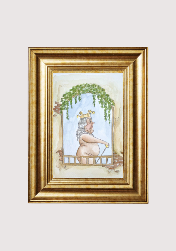 Ingelijste Originele Illustratie