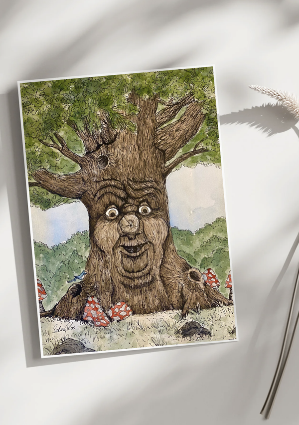 Illustratieprint Sprookjesboom