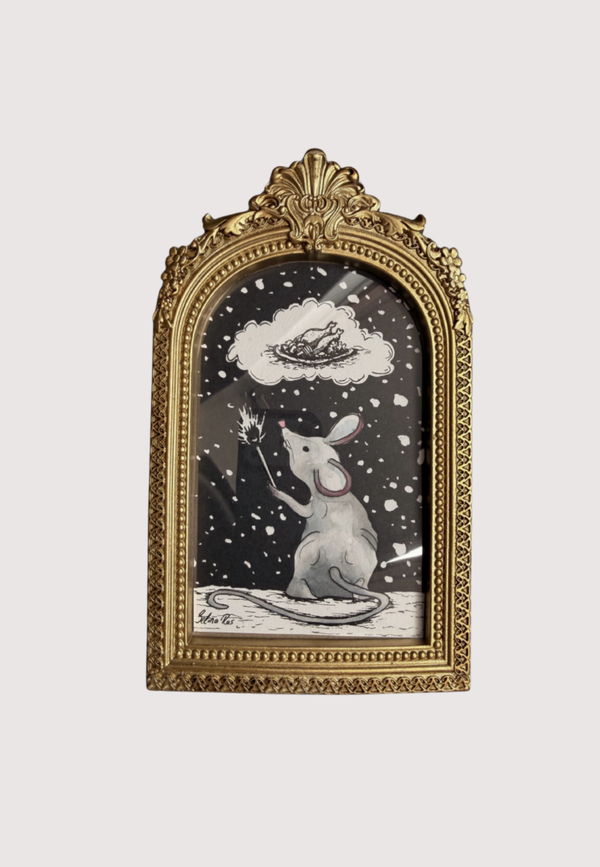 Handgetekende Illustratie – Anton Pieck Muisje