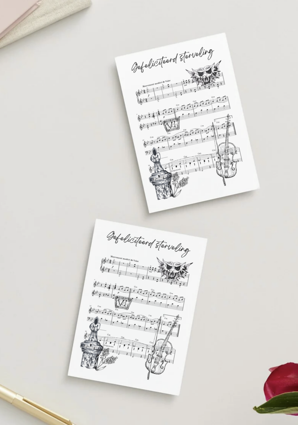 Verjaardagskaart Danse macabre