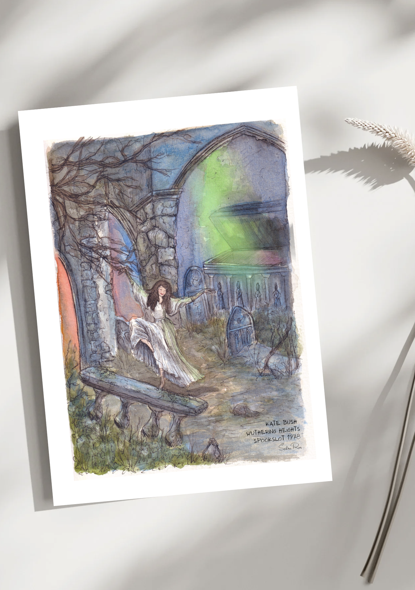 Illustratieprint – Spookslot Kate bush