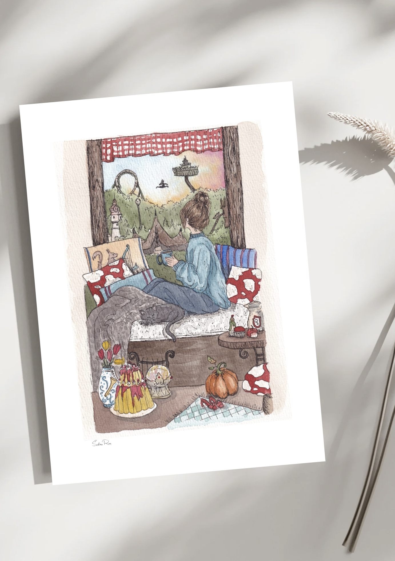 Illustratieprint Sprookjeskamer