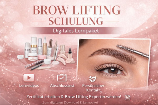 Lash& browlift Kombi Schulung + 2 Zertifikate /lernvideos & tests