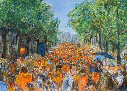 Koningsdag schilderij van Paul Nieuwendijk