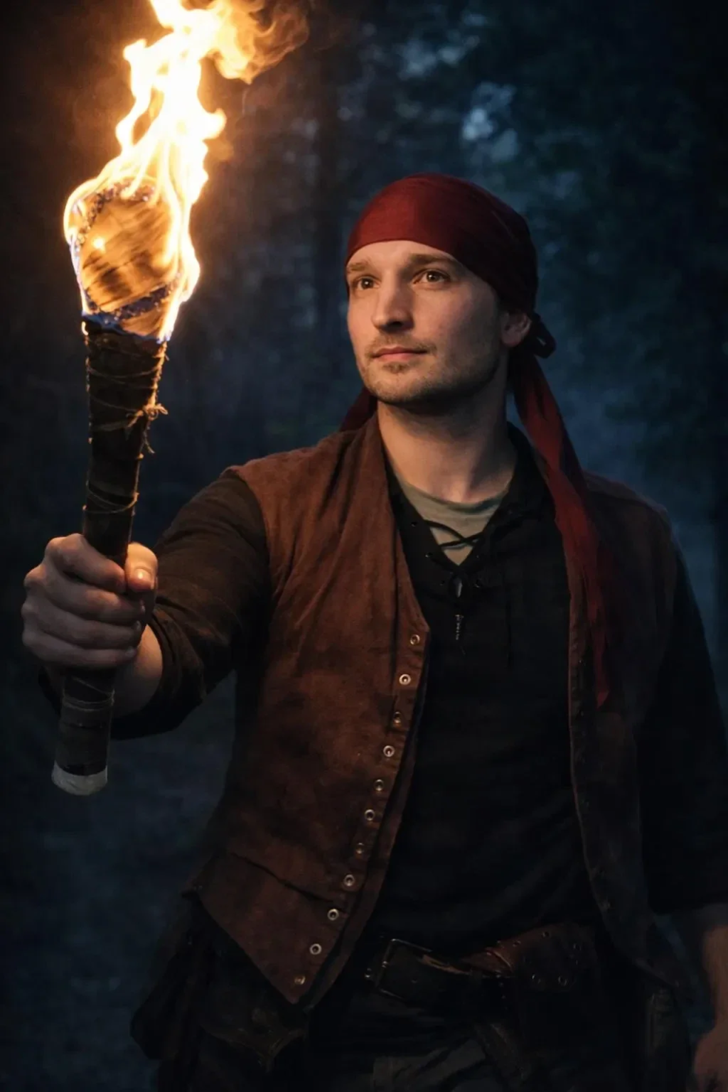 Wooden Medieval Torch