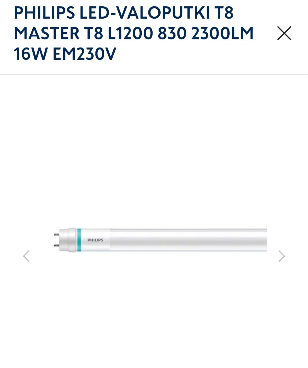 Philips LED valoputki 16 W 2300 lm 830