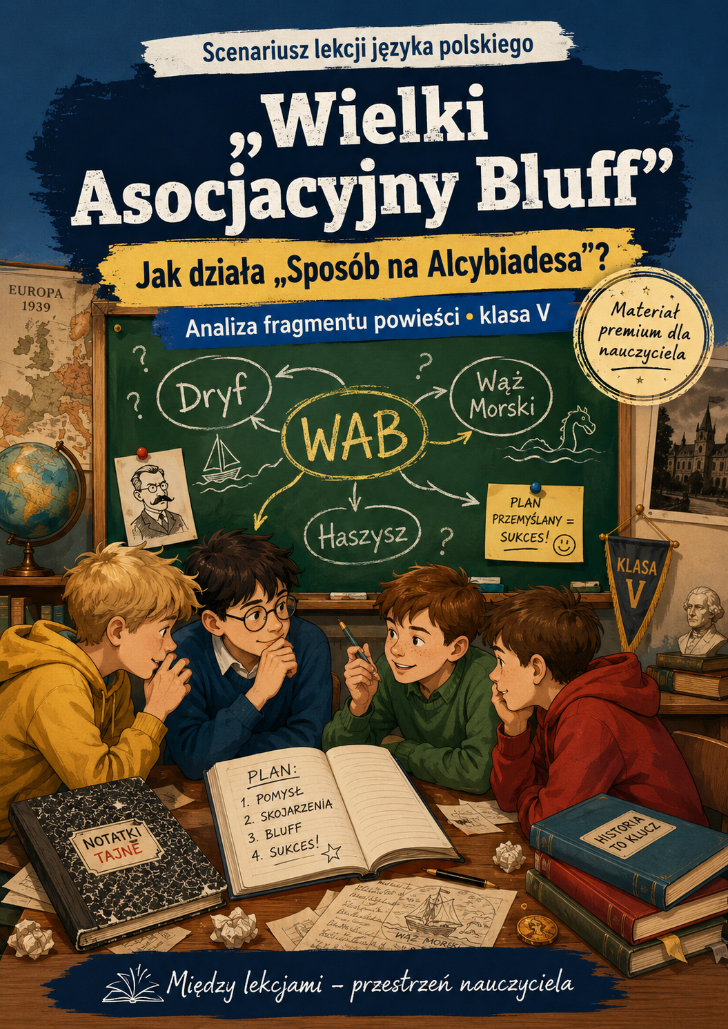 „Wielki Asocjacyjny Bluff” – jak działa „Sposób na Alcybiadesa”? | Scenariusz lekcji/konspekt do lektury "Sposób na Alcybiadesa"