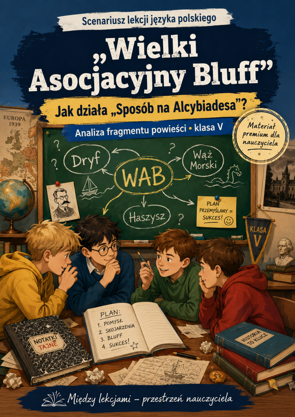 „Wielki Asocjacyjny Bluff” – jak działa „Sposób na Alcybiadesa”? | Scenariusz lekcji/konspekt do lektury "Sposób na Alcybiadesa"