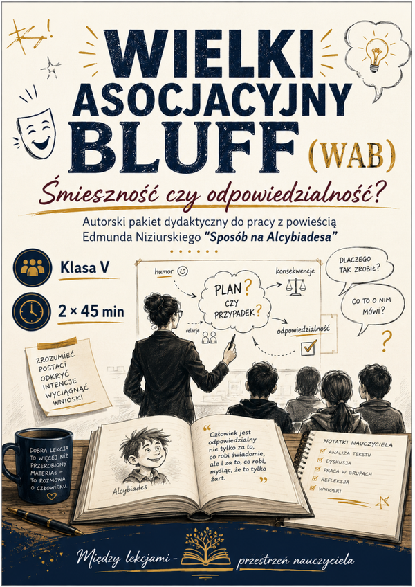 Wielki Asocjacyjny Bluff (WAB) – śmieszność czy odpowiedzialność? | Scenariusz lekcji/konspekt do lektury "Sposób na Alcybiadesa"