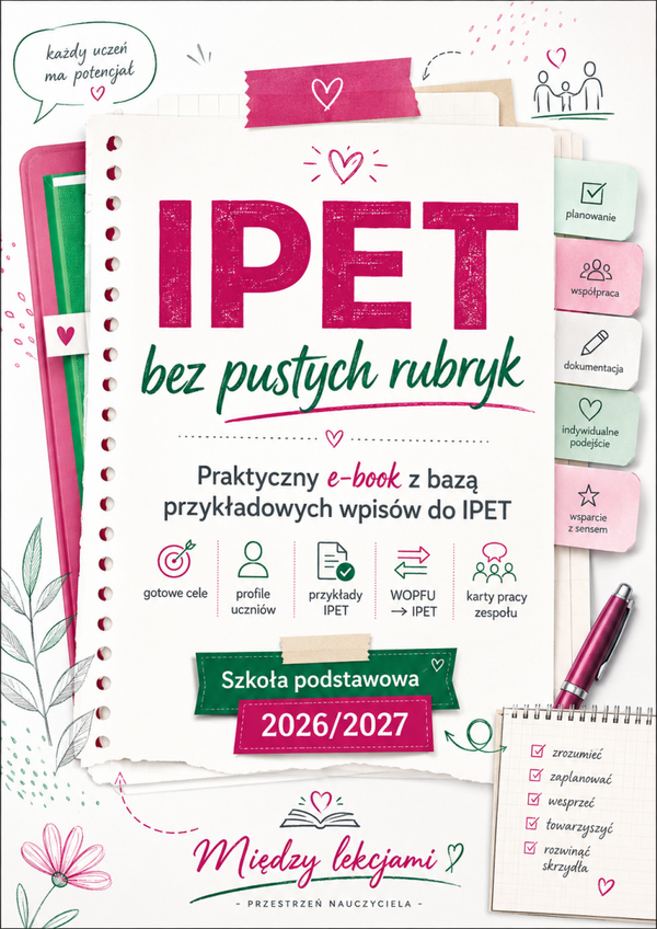 IPET bez pustych rubryk | Praktyczny e-book z bazą przykładowych wpisów do IPET