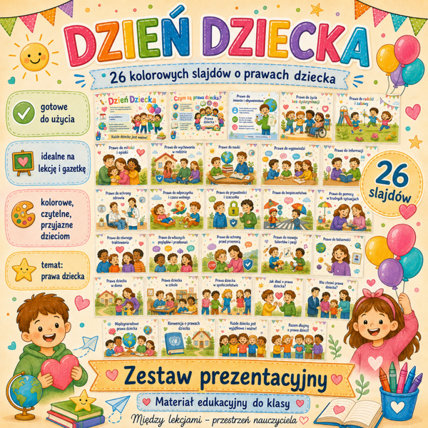 Dzień Dziecka – 26 kolorowych plakatów o prawach dziecka | gazetka