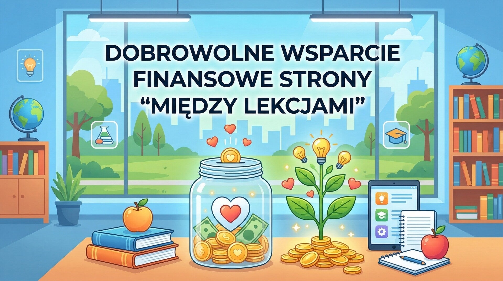 Dobrowolne wsparcie finansowe strony "Między lekcjami" | 10 zł