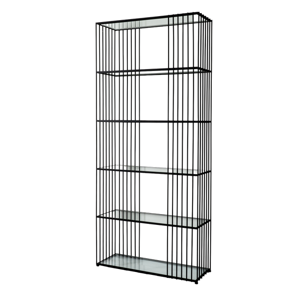 Alto Shelf Unit With Glass Shelves