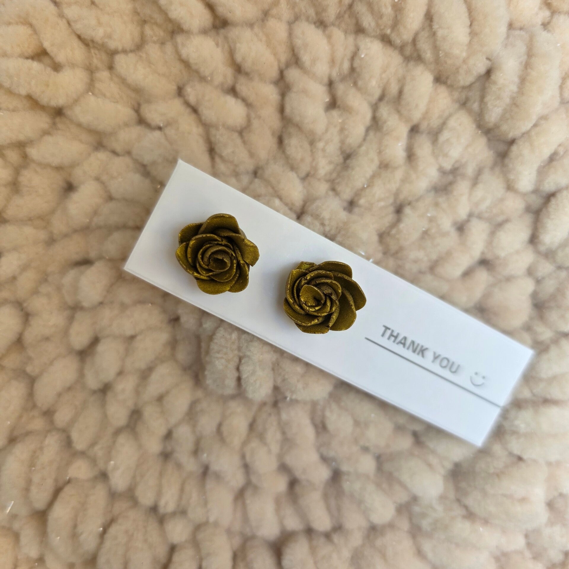 gouden bloemen oorstekers (studs)