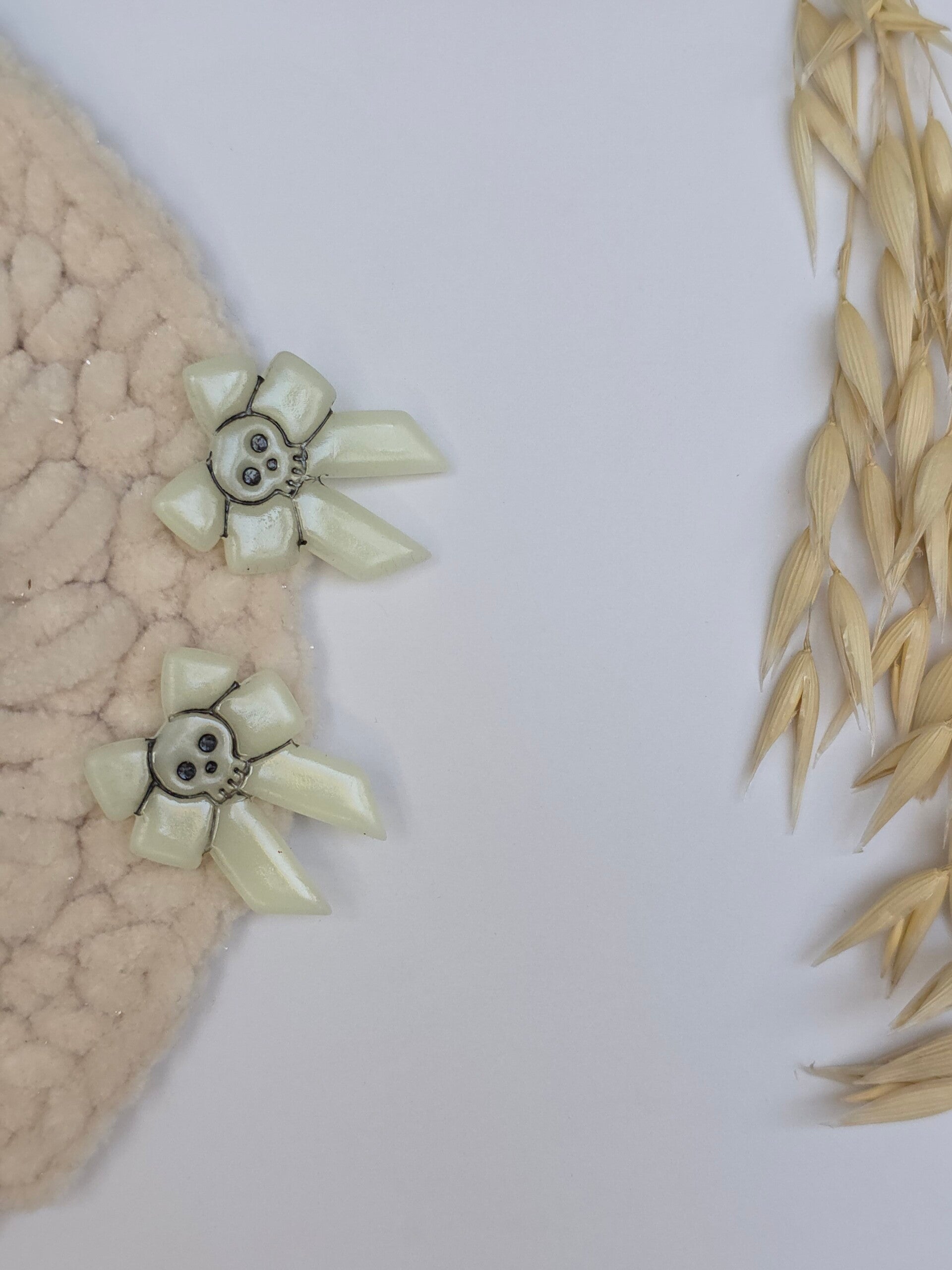 lichtgevende skeletstrik oorbellen, halloween