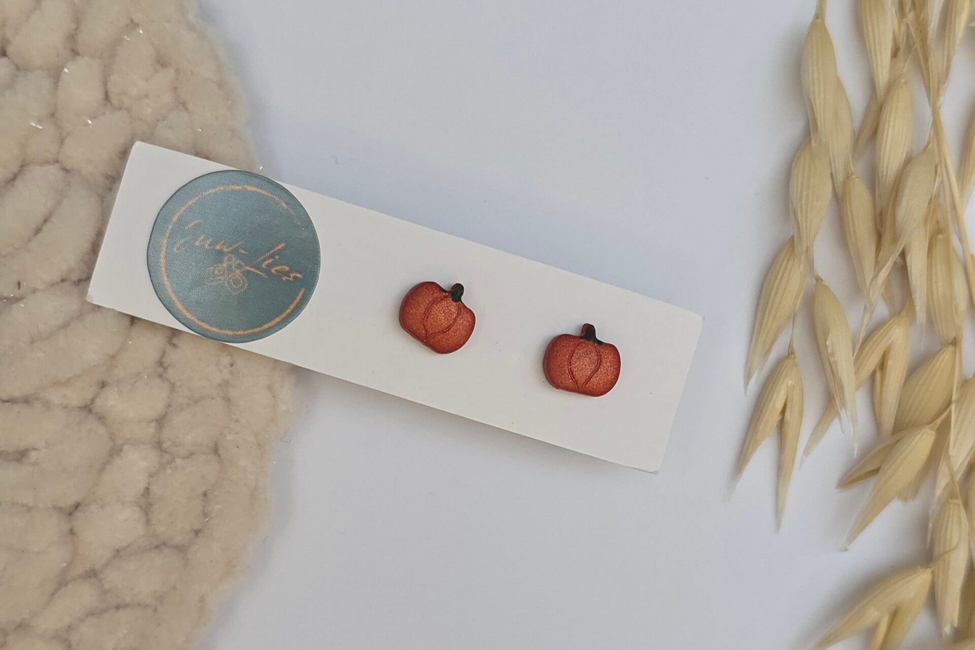 kleine pompoen oorstekers, halloween