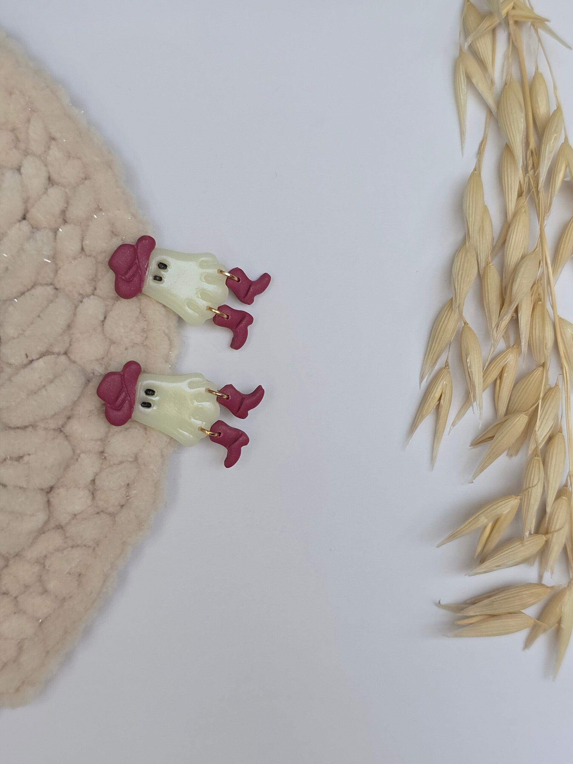 vrolijke halloween spookjes oorstekers