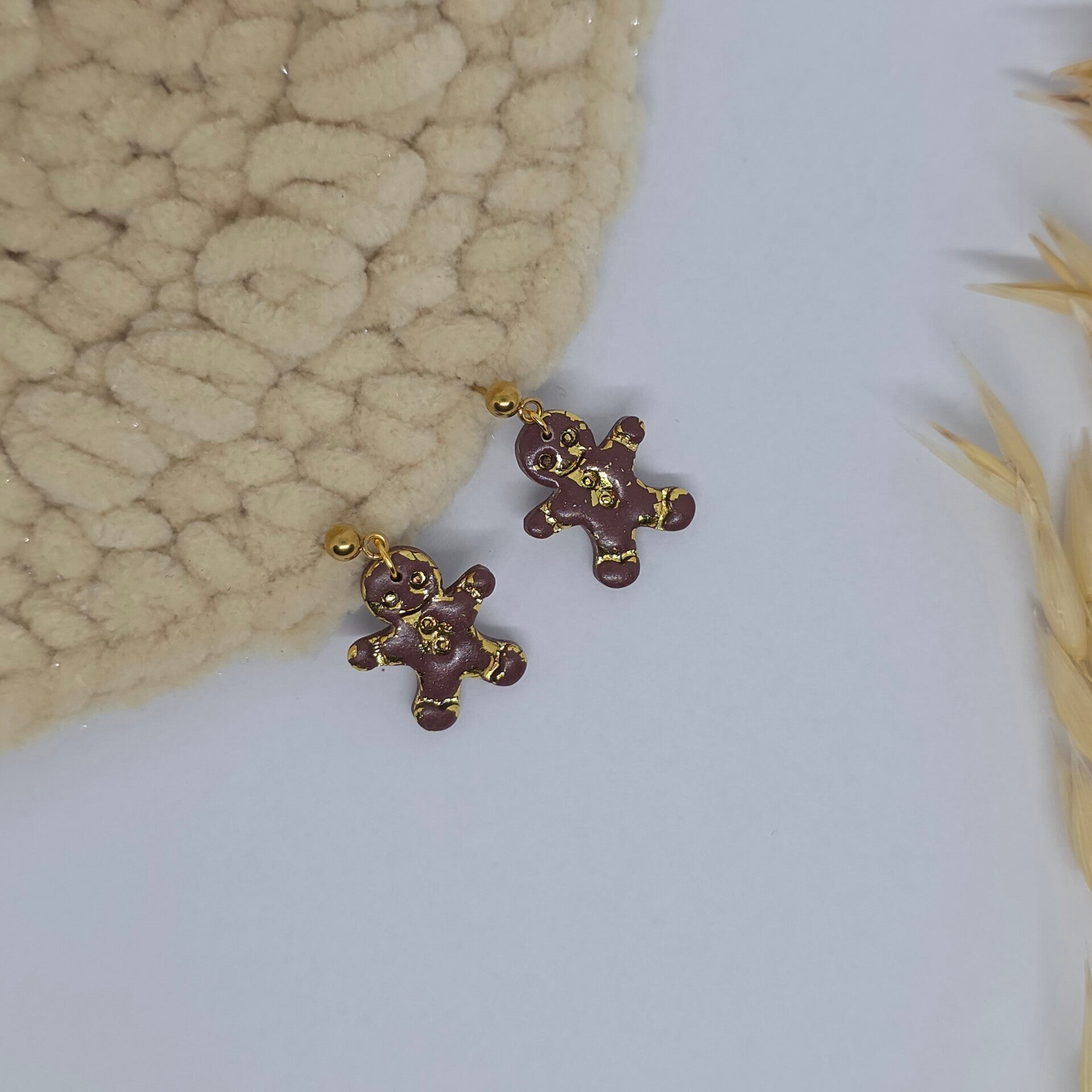 kerst koekenmannetje met goud