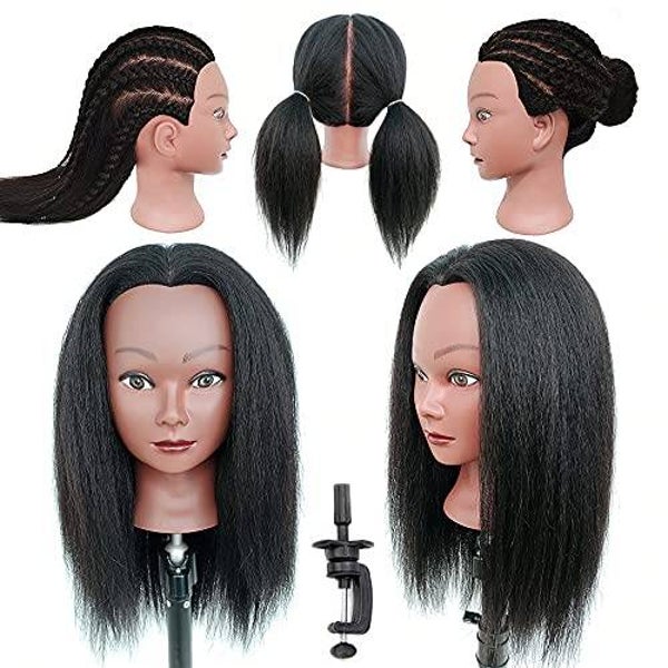 Übungskopf mit Afro-Haaren