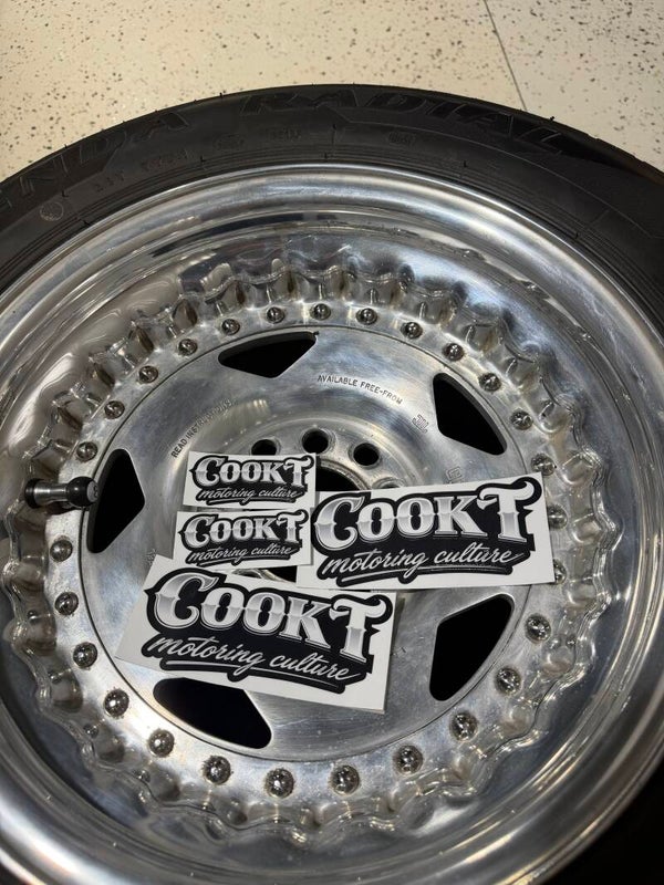 COOKT black slap stickers