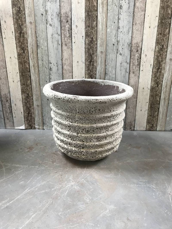 TV164550 Devaso tuinvaas aardewerk ocean oxide.